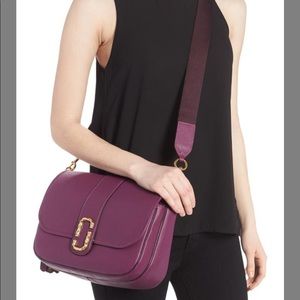 Marc Jacobs Interlock Courier Plum EUC